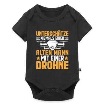 Drone Drones Drone Pilot Drone Pilot FPV UAV - Body à manches courtes Premium Bébé - noir - Devant