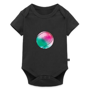 Tennis colorful ball - Baby Premium short-sleeve bodysuit - black - Front