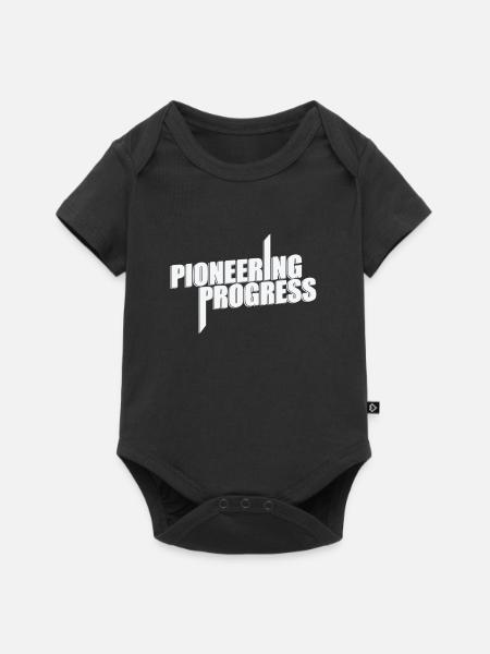 Pioneering Progress - Baby Premium Kurzarmbody - Schwarz