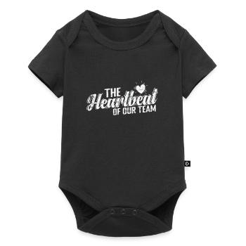 The Heartbeat of Our Team - Baby Premium short-sleeve bodysuit - black - Front