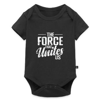 The Force That Unites Us - Baby Premium Kurzarmbody - Schwarz - Vorne
