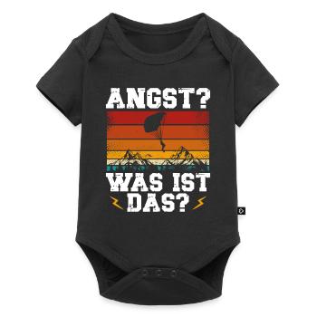 Parachute Skydiving Accessories - Baby Premium short-sleeve bodysuit - black - Front