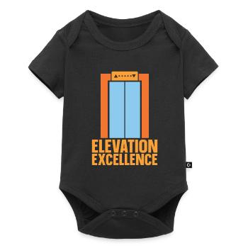 Elevator Elevator - Baby Premium short-sleeve bodysuit - black - Front
