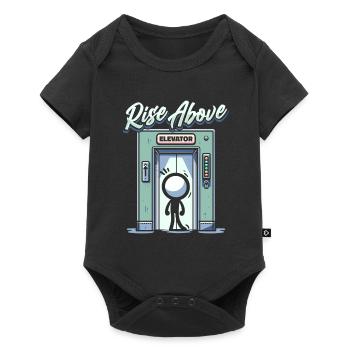 Elevator Elevator - Baby Premium short-sleeve bodysuit - black - Front