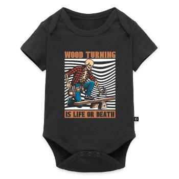Tournage sur bois Turner Skeleton - Body à manches courtes Premium Bébé - noir - Devant