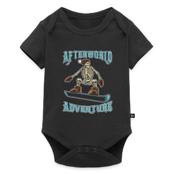 Snowboard Snowboarder Afterworld Adventure - Body à manches courtes Premium Bébé - noir - Devant