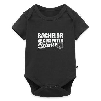 Bachelor of Computer Science Computertechnologie - Baby Premium Kurzarmbody - Schwarz - Vorne
