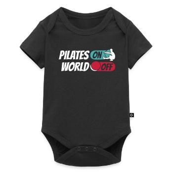 Pilates Pilates On World Off - Baby Premium short-sleeve bodysuit - black - Front