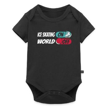 Schlittschuhlaufen Patinage sur glace sur World Off - Body à manches courtes Premium Bébé - noir - Devant
