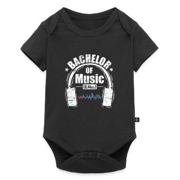 Baccalauréat en études musicales - Body à manches courtes Premium Bébé - noir - Devant