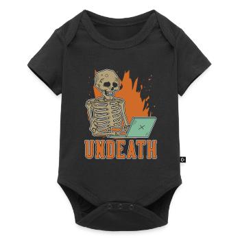 Developer Coder Programmer Skeleton Undeath - Baby Premium short-sleeve bodysuit - black - Front