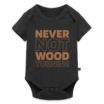 Tourneur sur bois - Body à manches courtes Premium Bébé - noir - Devant