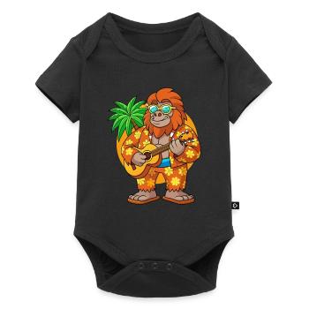 Drôle Bigfoot Cartoon Lunettes de soleil de plage d’été - Body à manches courtes Premium Bébé - noir - Devant