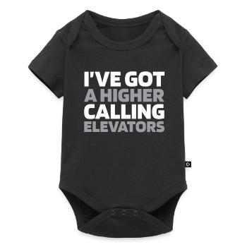 Elevator Elevator - Baby Premium short-sleeve bodysuit - black - Front