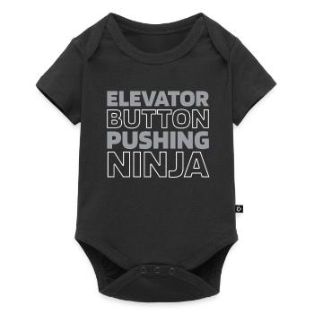 Elevator Elevator - Baby Premium short-sleeve bodysuit - black - Front