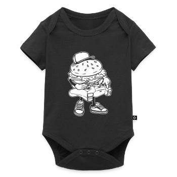 Gamer Gaming Burger Gaming Controller - Baby Premium Kurzarmbody - Schwarz - Vorne