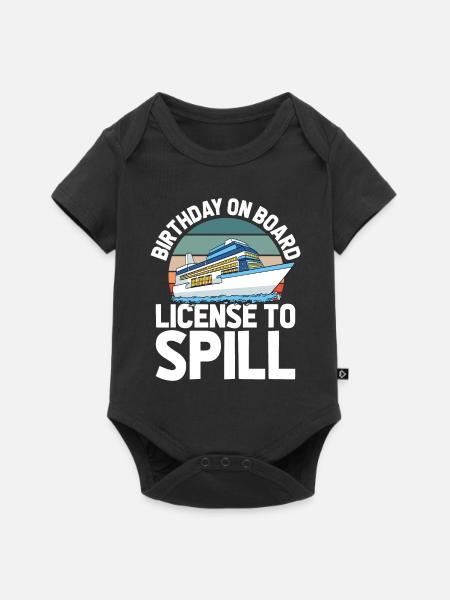 Kreuzfahrt Birthday Cruise - Baby Premium Kurzarmbody - Schwarz