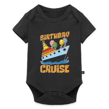 Kreuzfahrt Birthday Cruise - Baby Premium Kurzarmbody - Schwarz - Vorne