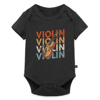 Violin Violin - Baby Premium short-sleeve bodysuit - black - Front