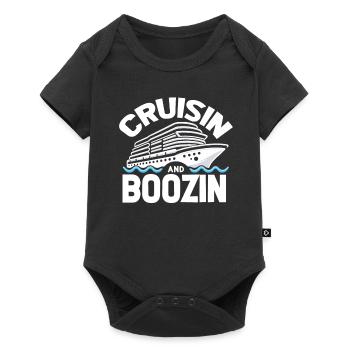 Kreuzfahrt Witzig - Baby Premium Kurzarmbody - Schwarz - Vorne