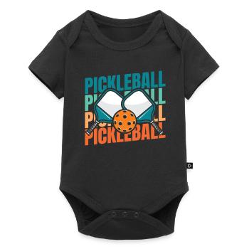 Pickleball - Baby Premium short-sleeve bodysuit - black - Front