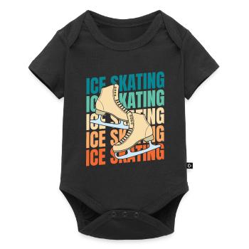Patinage - Body à manches courtes Premium Bébé - noir - Devant