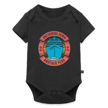 Kreuzfahrt Birthday Cruise - Baby Premium Kurzarmbody - Schwarz - Vorne