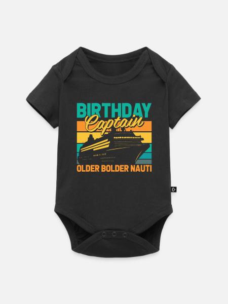 Kreuzfahrt Birthday Cruise - Baby Premium Kurzarmbody - Schwarz