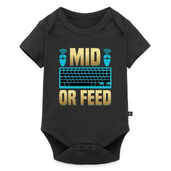 Video Game Gaming Headset PC Gamer Gaming PC - Baby Premium short-sleeve bodysuit - black - Front