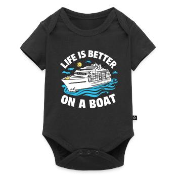 Cruise - Baby Premium short-sleeve bodysuit - black - Front