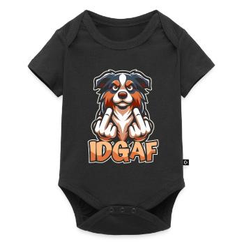 Australian Shepherd I Don't Give a Idgaf - Baby Premium short-sleeve bodysuit - black - Front