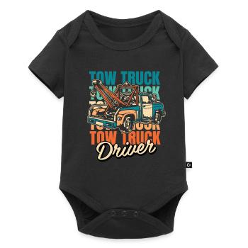 Towing Service Tow Truck - Baby Premium short-sleeve bodysuit - black - Front