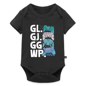 Gaming Controller Headset Video Games Gamer Gaming - Baby Premium short-sleeve bodysuit - black - Front