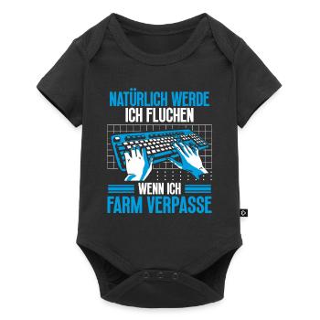 Gaming Setup PC Gaming Monitor Controller Headset - Baby Premium short-sleeve bodysuit - black - Front