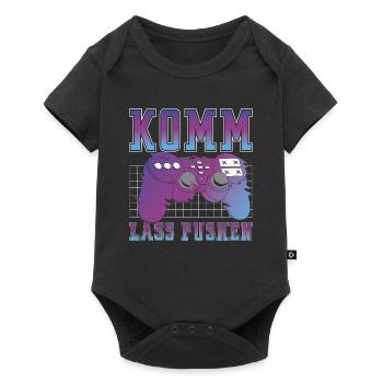 Gamer Gaming Headset Console Gaming Keyboard - Baby Premium short-sleeve bodysuit - black - Front