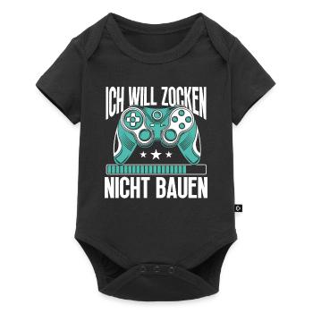 Gaming Headset Controller PC Gamer Zocken PC - Baby Premium short-sleeve bodysuit - black - Front
