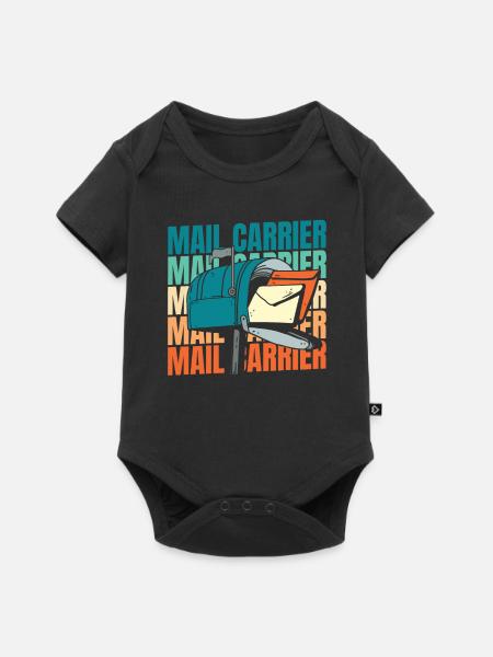 Postbote Briefträger - Baby Premium Kurzarmbody - Schwarz