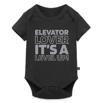Elevator Elevator - Baby Premium short-sleeve bodysuit - black - Front