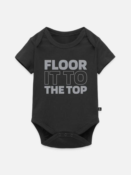Fahrstuhl Aufzug - Baby Premium Kurzarmbody - Schwarz