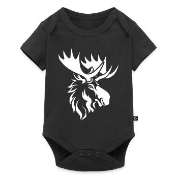 Elk - Baby Premium short-sleeve bodysuit - black - Front