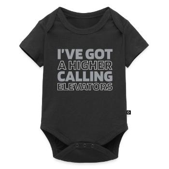 Elevator Elevator - Baby Premium short-sleeve bodysuit - black - Front