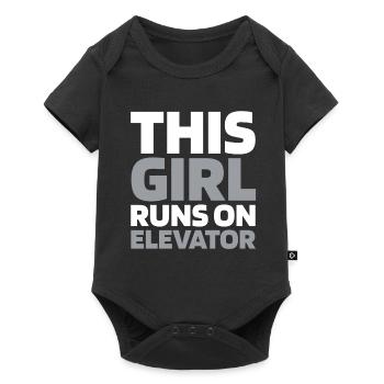 Elevator Elevator - Baby Premium short-sleeve bodysuit - black - Front