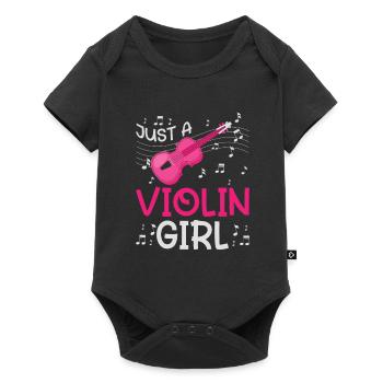 Violine Geige Just A Violin Girl - Baby Premium short-sleeve bodysuit - black - Front