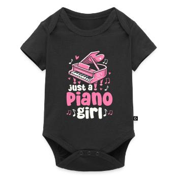 Pianiste Klavier Piano Just A Piano Girl - Body à manches courtes Premium Bébé - noir - Devant