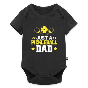 Pickleball Vater Just A Pickleball Dad - Baby Premium short-sleeve bodysuit - black - Front