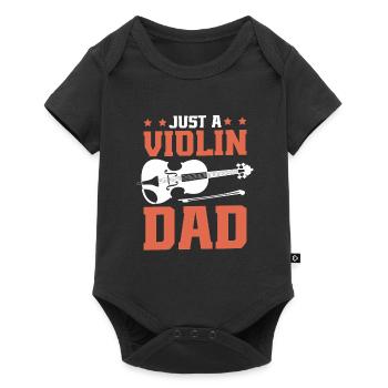 Violine Geige Just A Violin Dad - Body à manches courtes Premium Bébé - noir - Devant