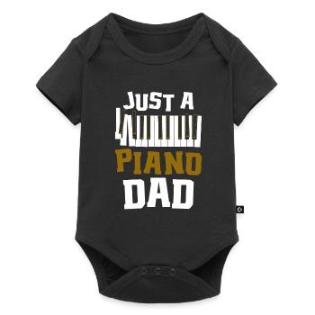 Pianiste Klavier Piano Just A Piano Dad - Body à manches courtes Premium Bébé - noir - Devant
