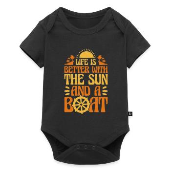 Cruise - Baby Premium short-sleeve bodysuit - black - Front