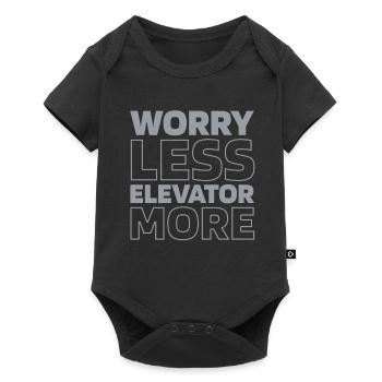 Elevator Elevator - Baby Premium short-sleeve bodysuit - black - Front