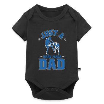 Krav Maga Juste un Krav Maga Papa - Body à manches courtes Premium Bébé - noir - Devant